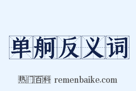 单舸反义词是什么意思的图片